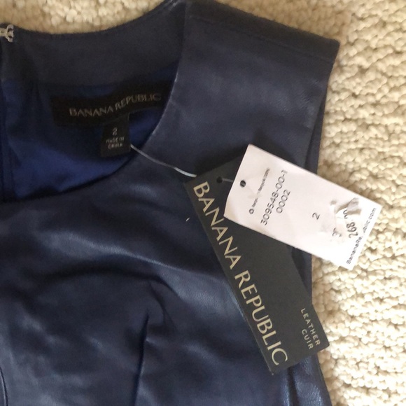 Banana Republic leather dress NEW WITH TAGS - Picture 3 of 4